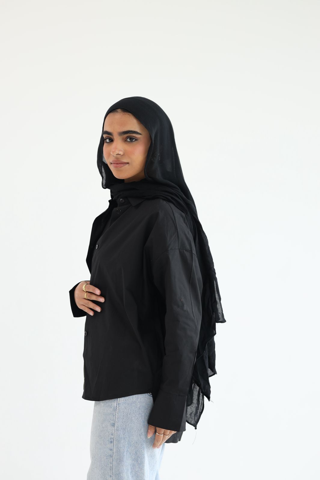 Poplin plain shirt