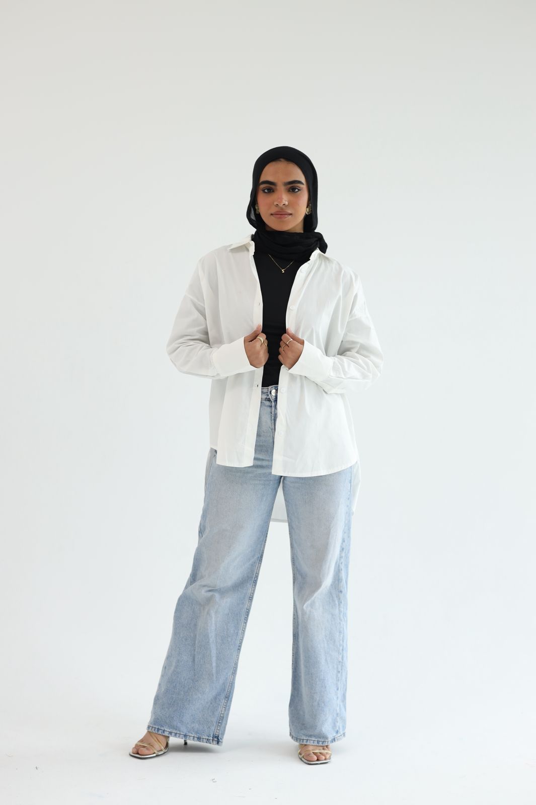 Poplin plain shirt
