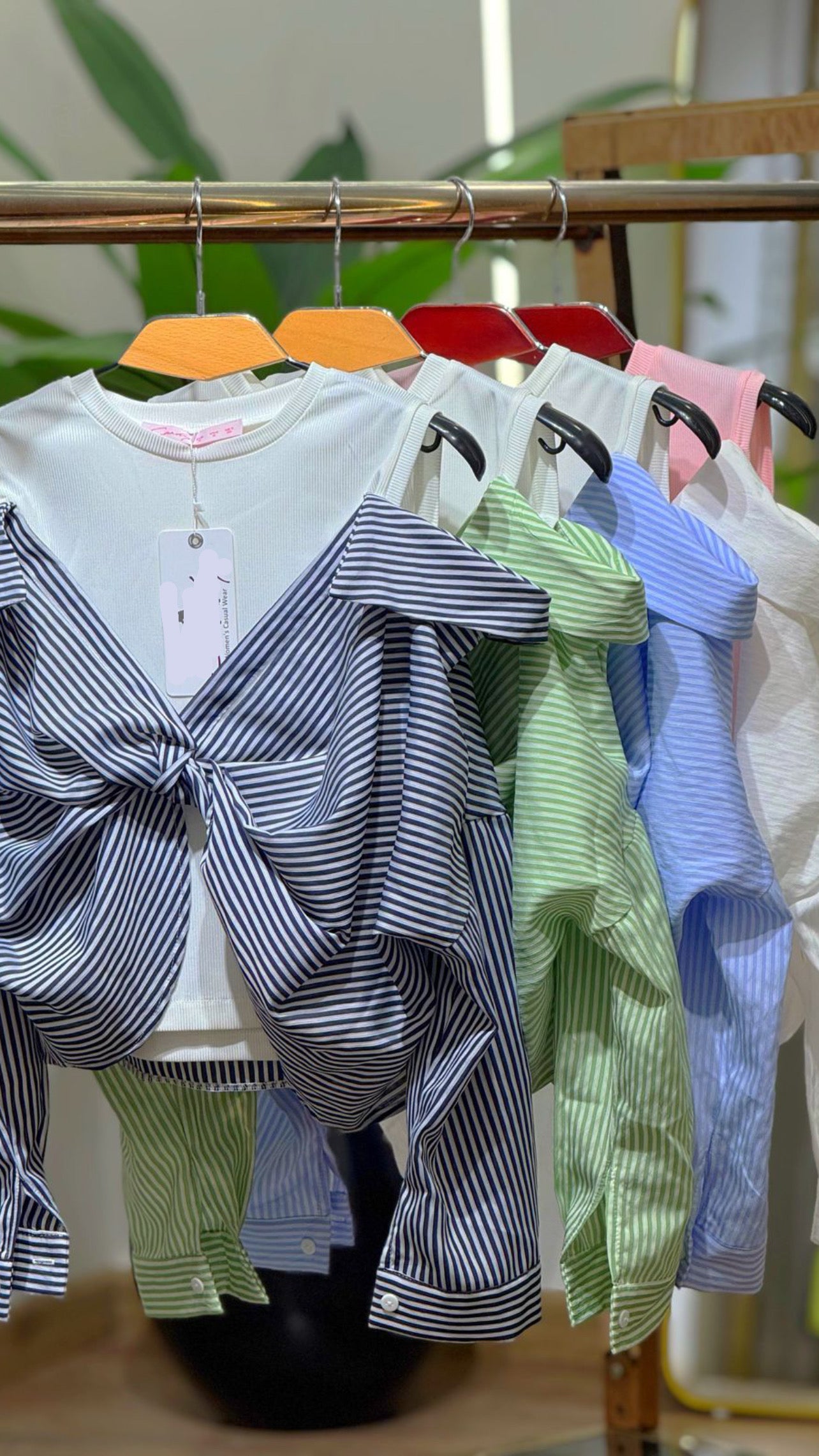 Off shoulder top with a knot