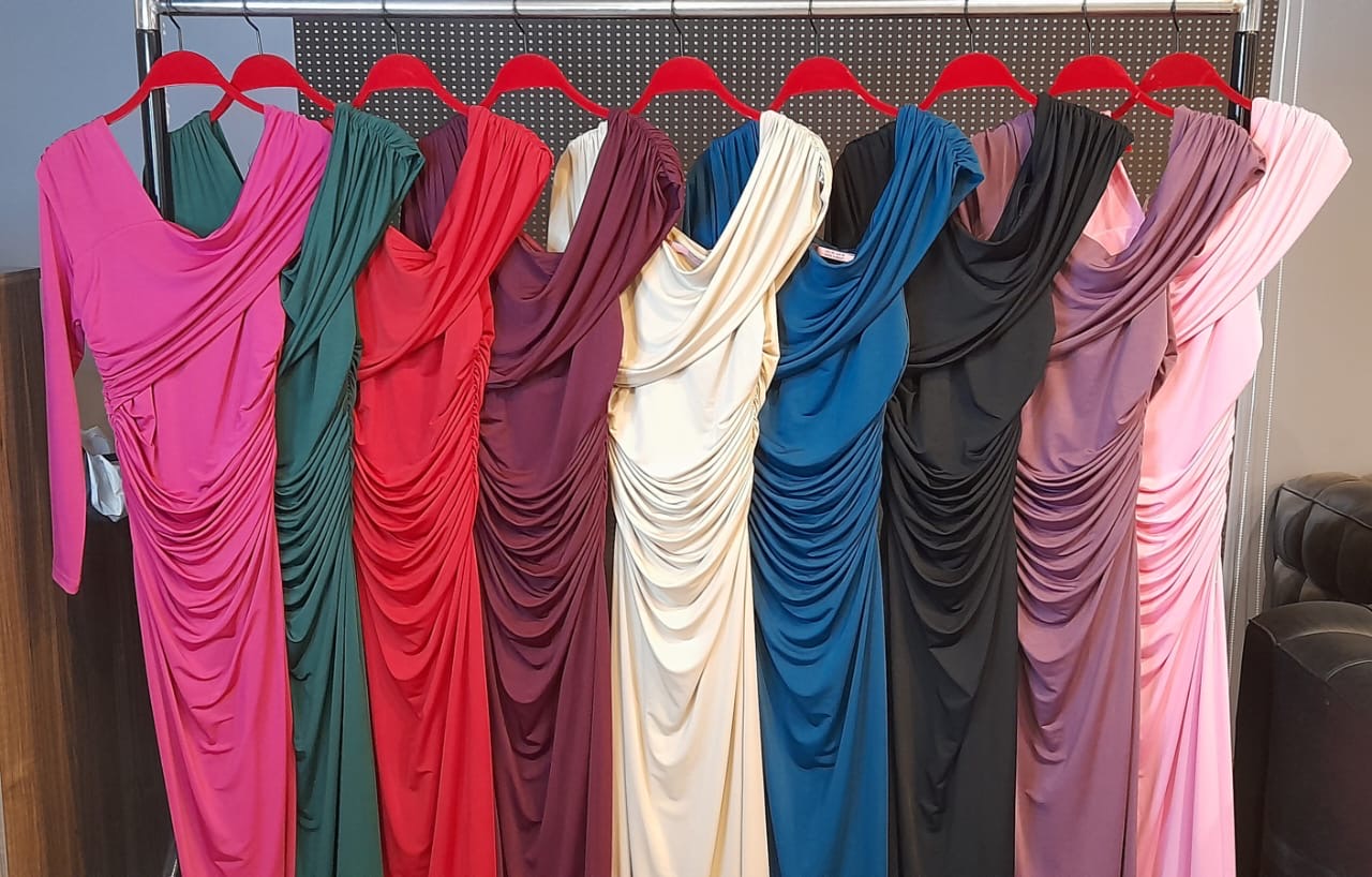 Draped dress