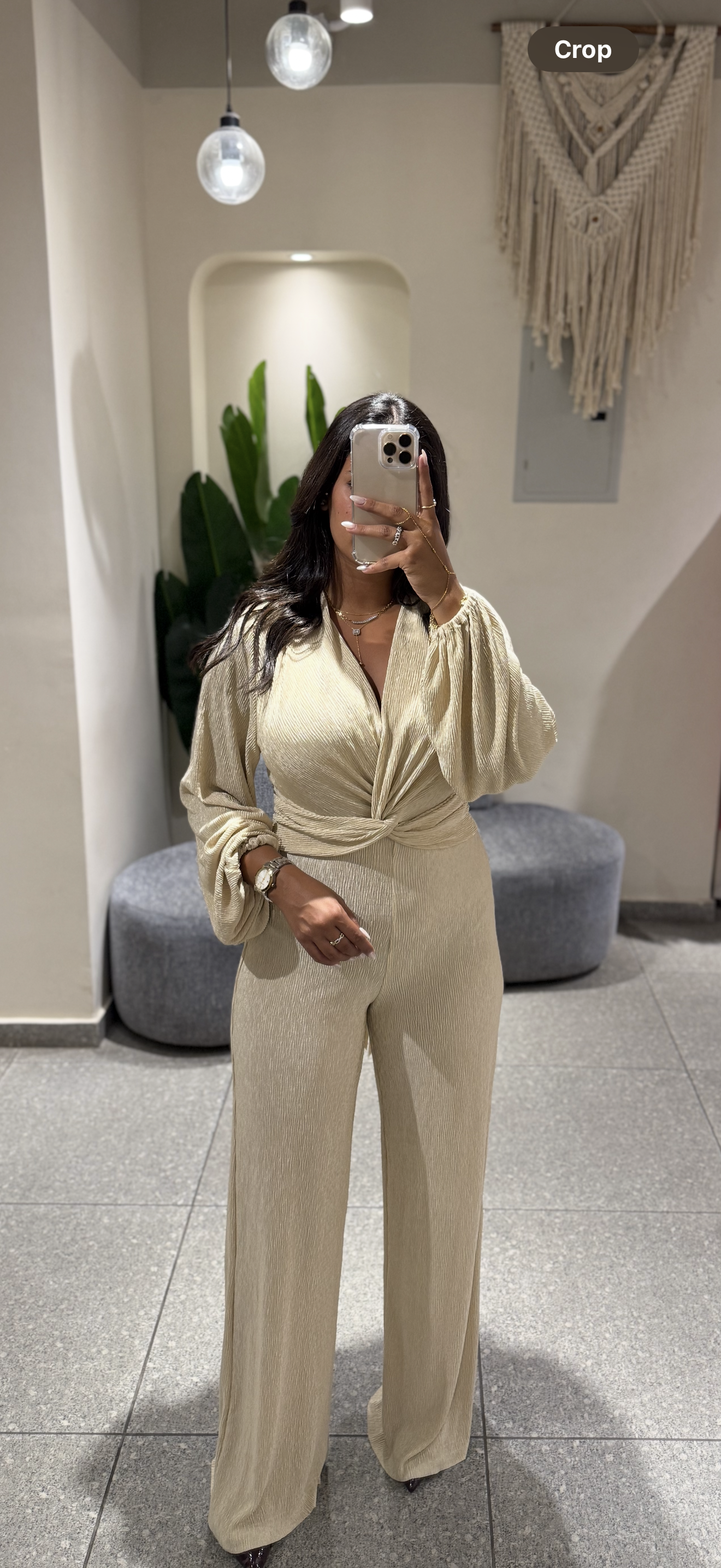 Plisse Jumpsuit