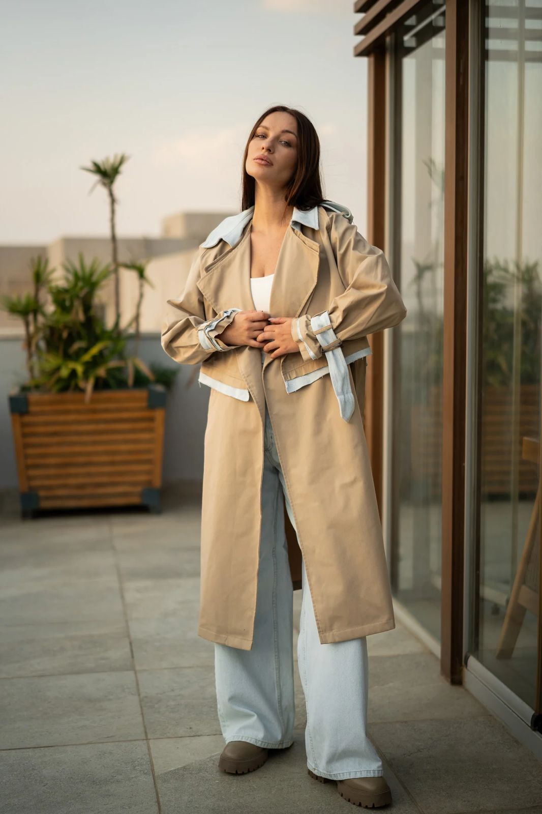 2 in 1 trench coat