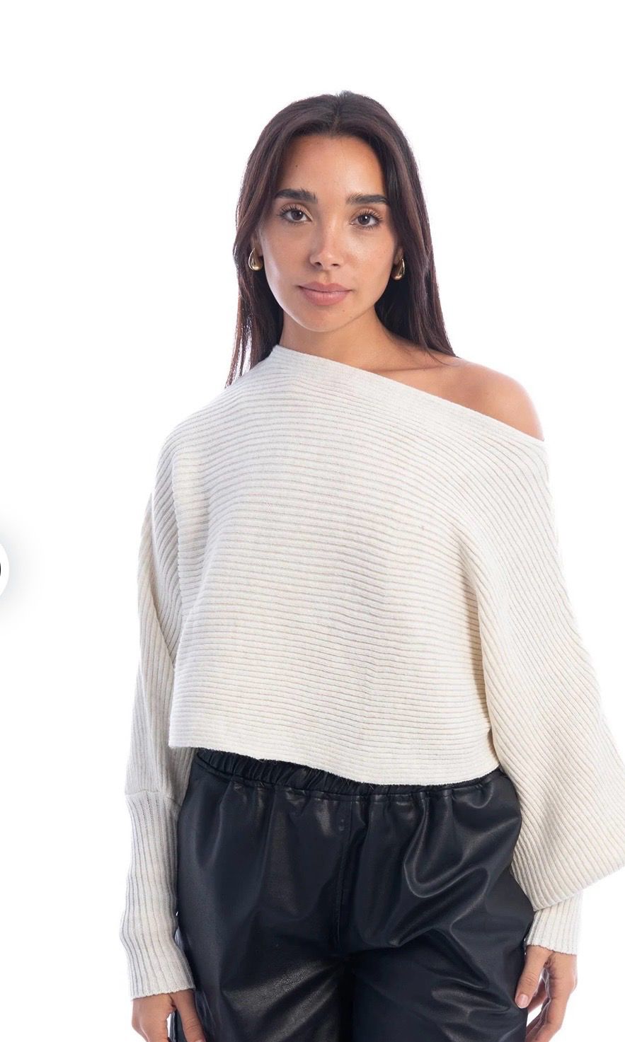 Puffed sleeves pullover