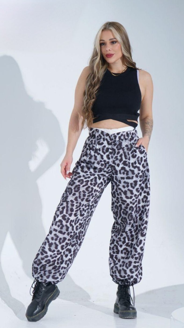 Waterproof leopard pants